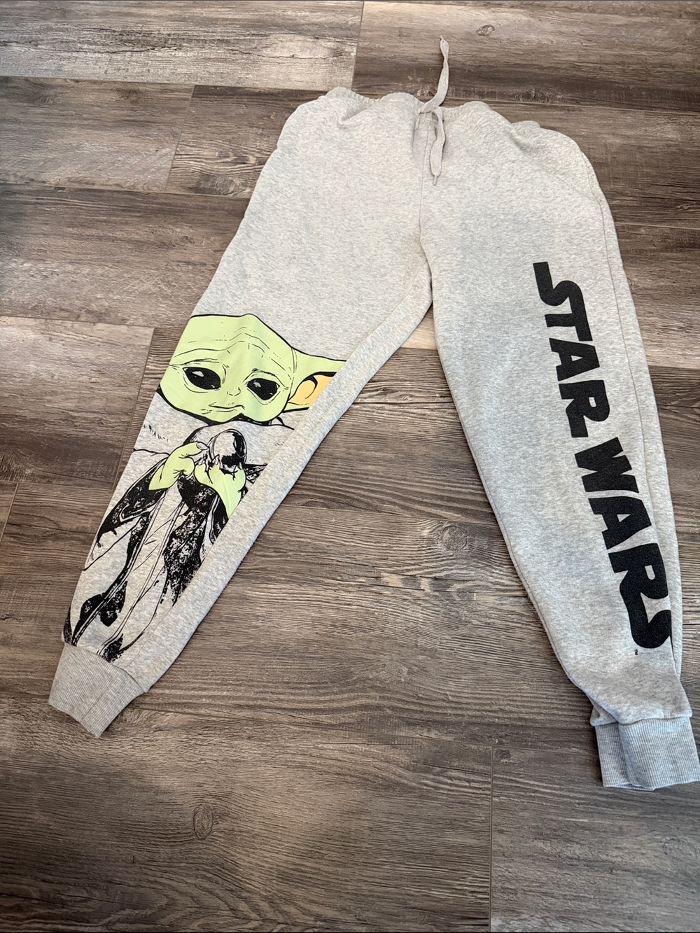 Star‎ Wars Gray Joggers with Green Baby Yoda Graphic